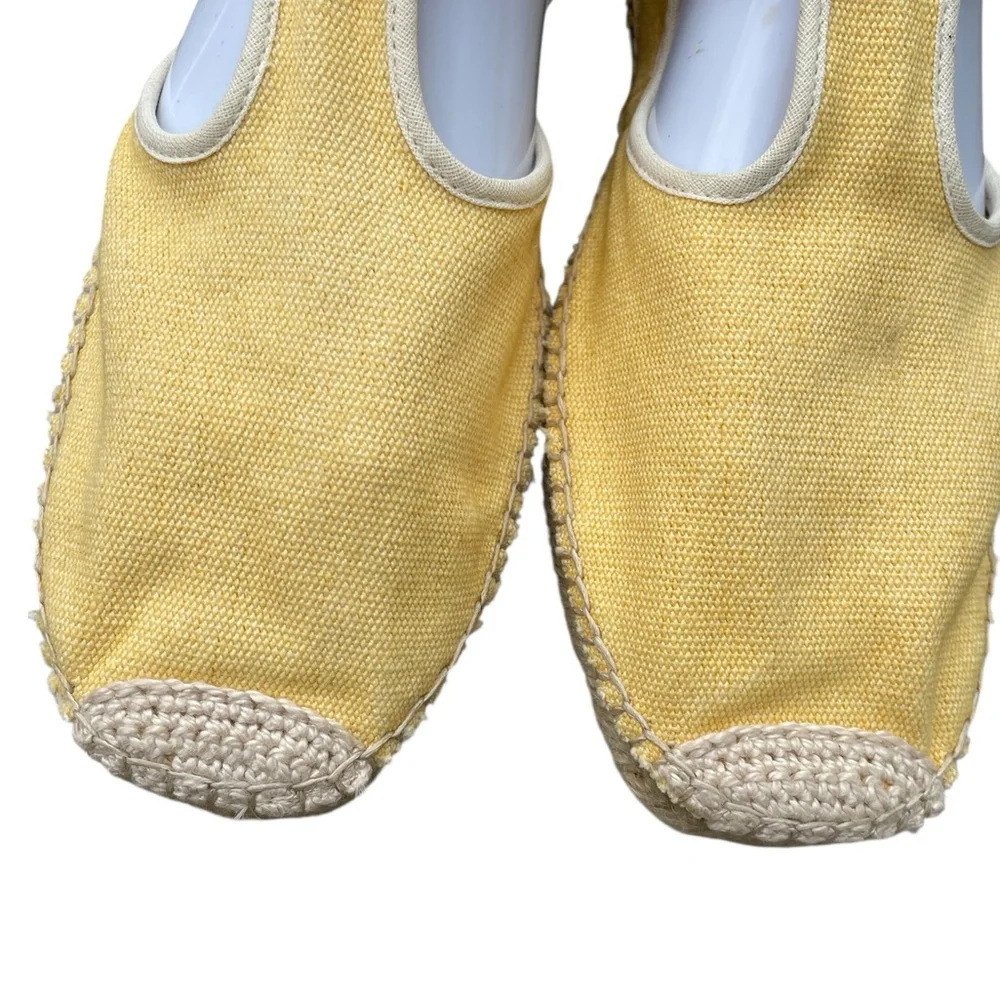 Re/Done Pale Yellow Mary Jane/Espadrille, Size 11/11.5,‎ NWOT
